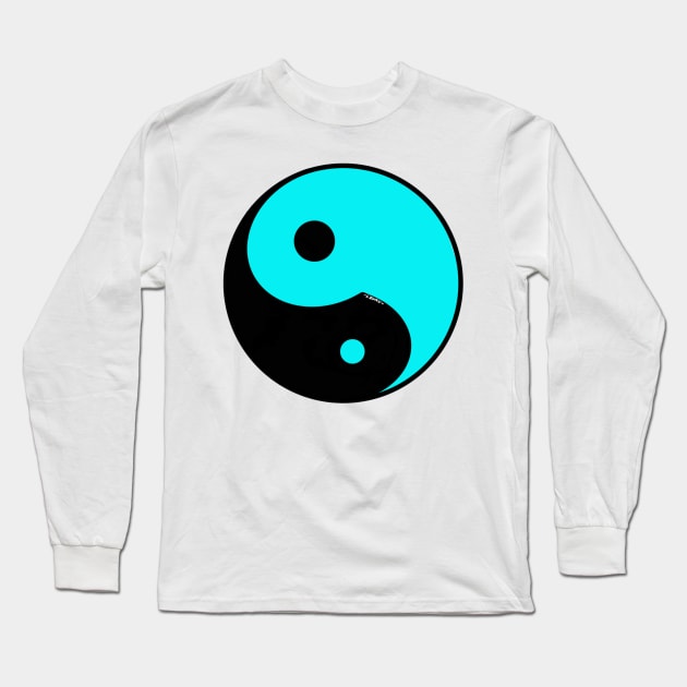 Yin Yang #9 Long Sleeve T-Shirt by Wolfgon Designs